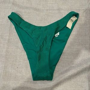 Aerie high cut ribbed bikini bottoms NWT